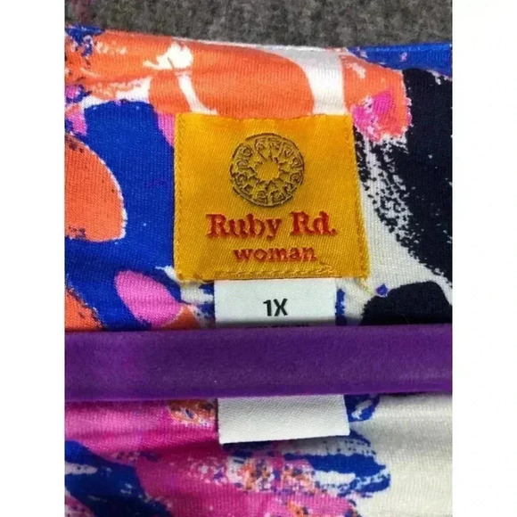 Ruby rd floral dress top 1x - Picture 2 of 2